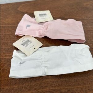 Fabletics Pink and White Headbands